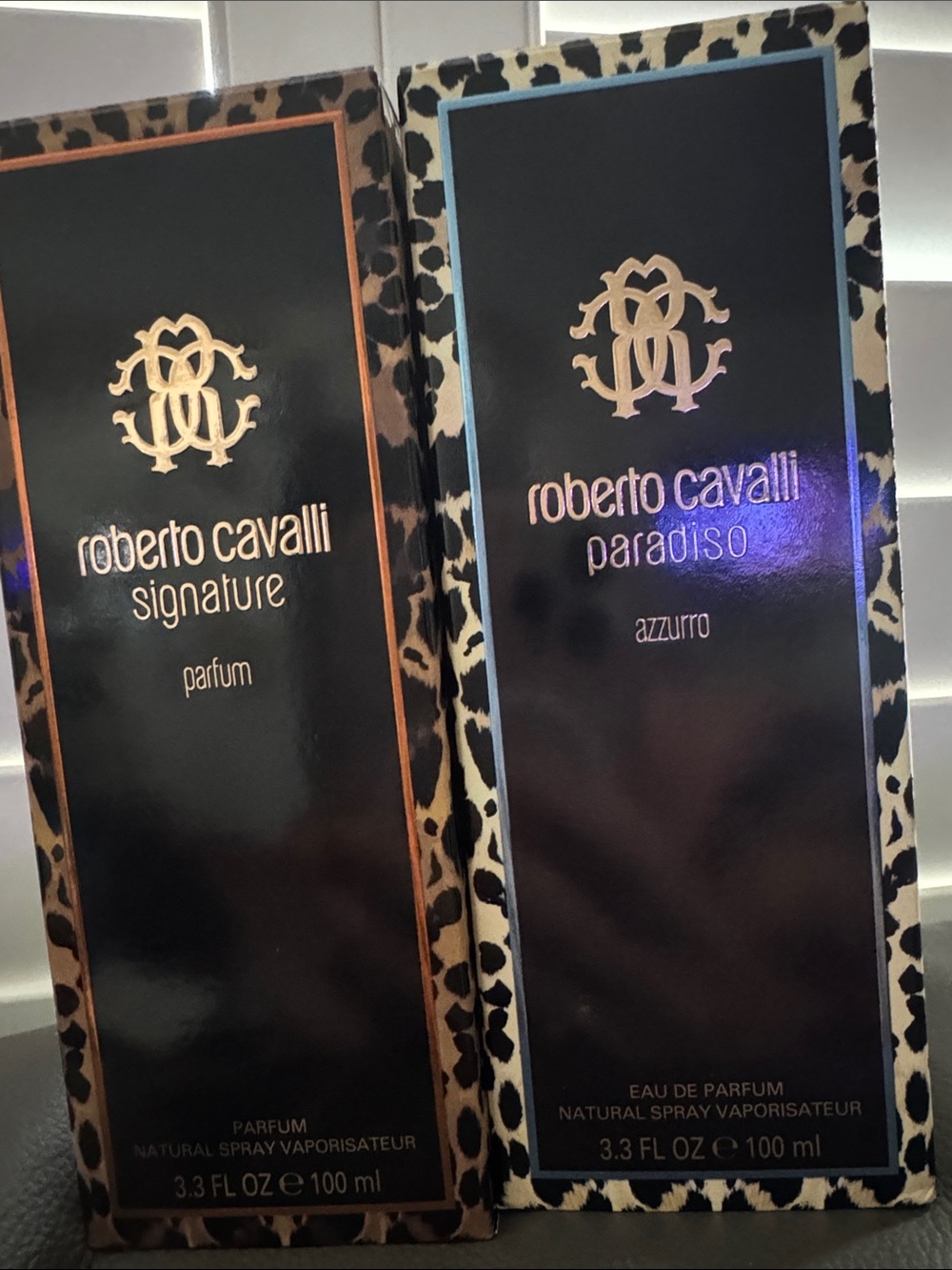 Roberto Cavalli black & gold boxed parfum duo 🤑$310 retail🤑